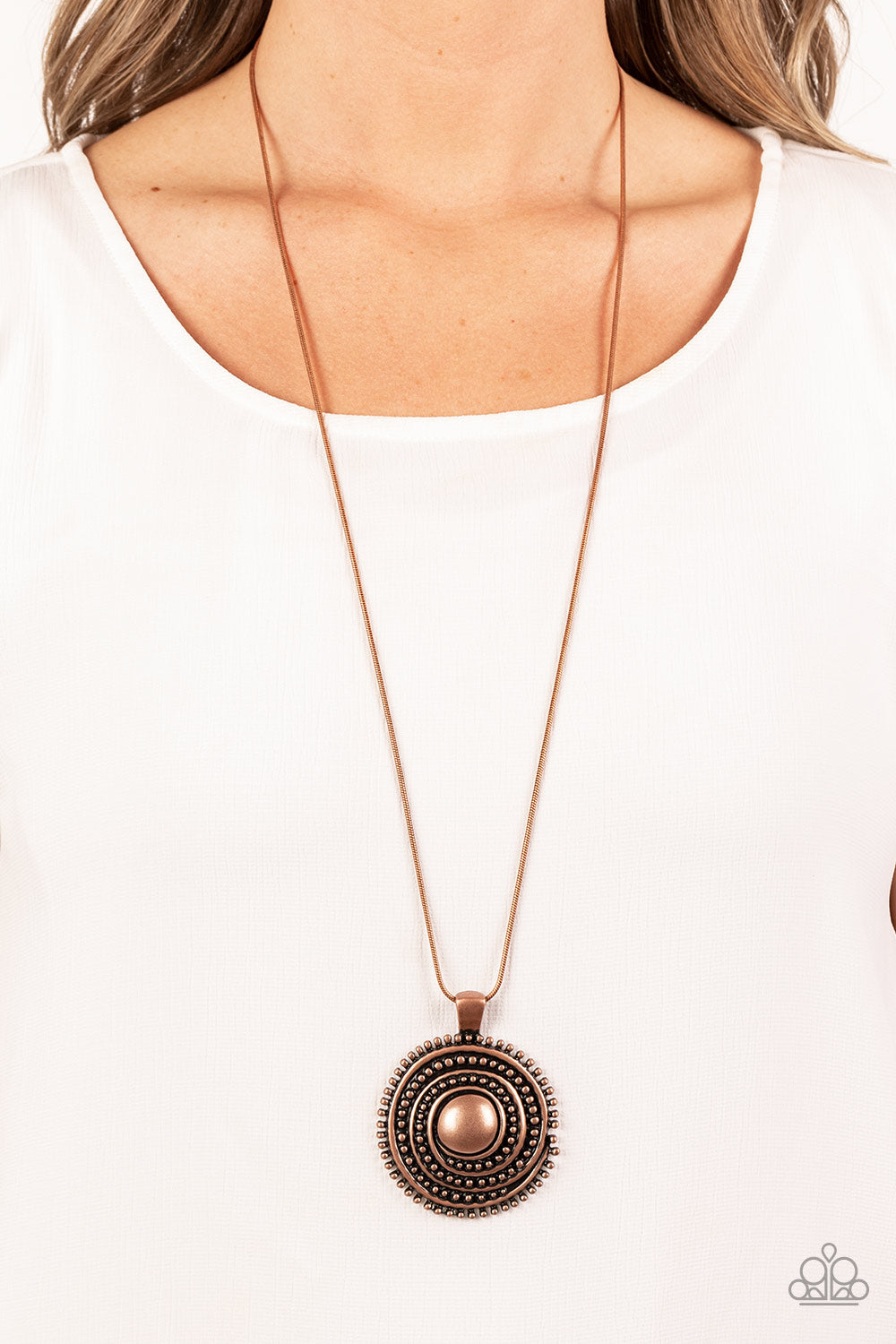 Paparazzi Necklace Solar Swirl - Copper