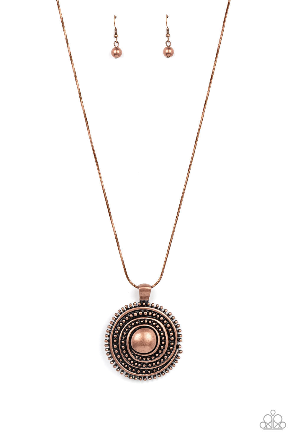 Paparazzi Necklace Solar Swirl - Copper