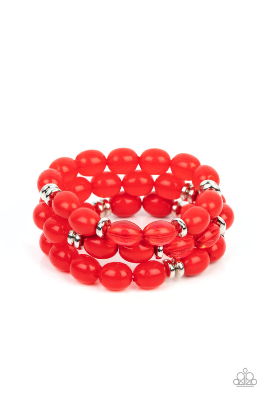 Paparazzi Bracelet Coastal Coastin - Red