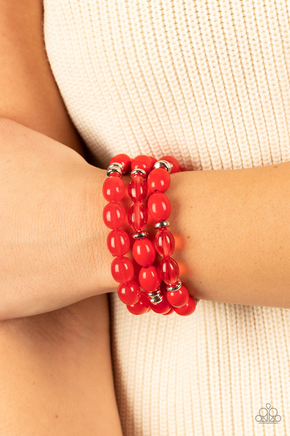 Paparazzi Bracelet Coastal Coastin - Red