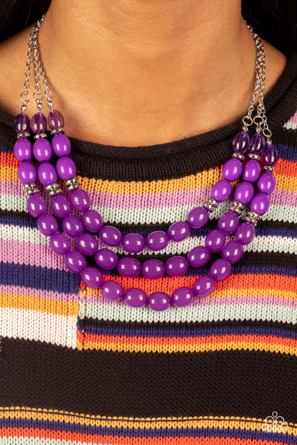 Paparazzi Necklace Coastal Cruise - Purple