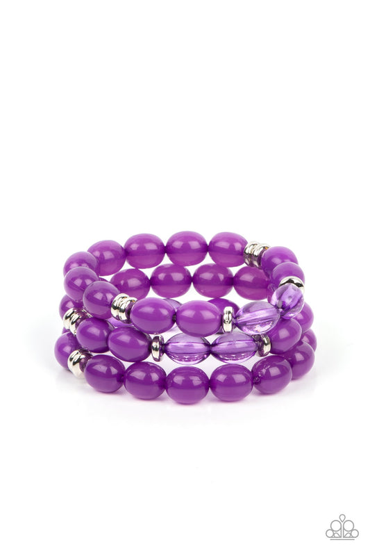 Paparazzi Bracelet Coastal Coastin - Purple