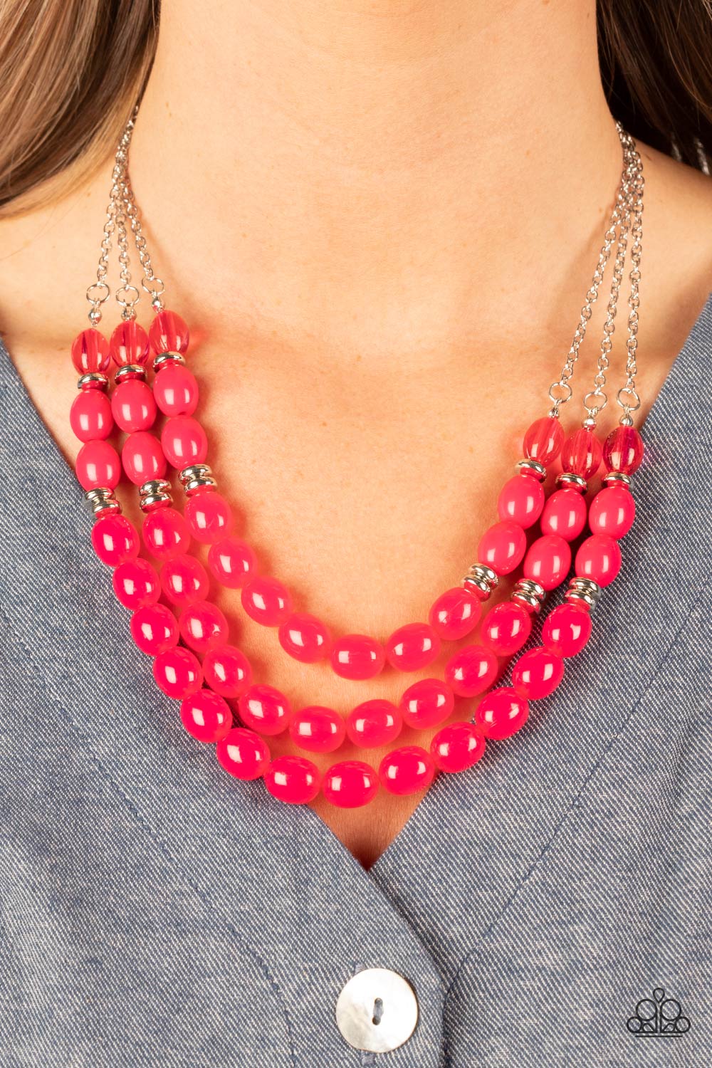 Paparazzi Necklace Coastal Cruise - Pink