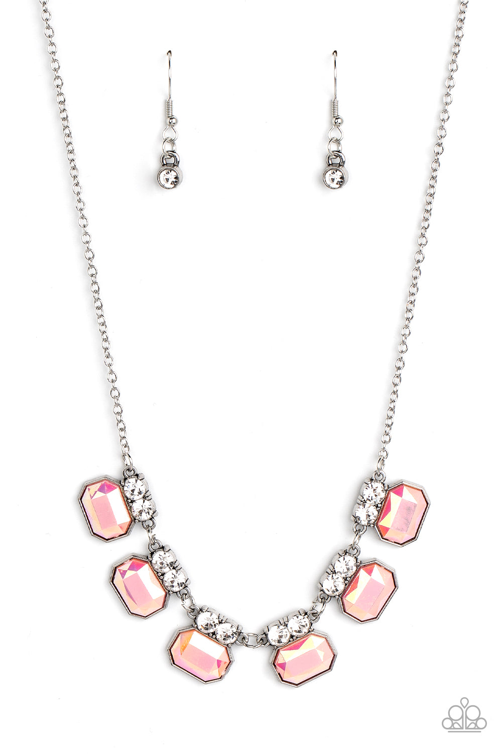 Paparazzi Necklace Interstellar Inspiration - Pink