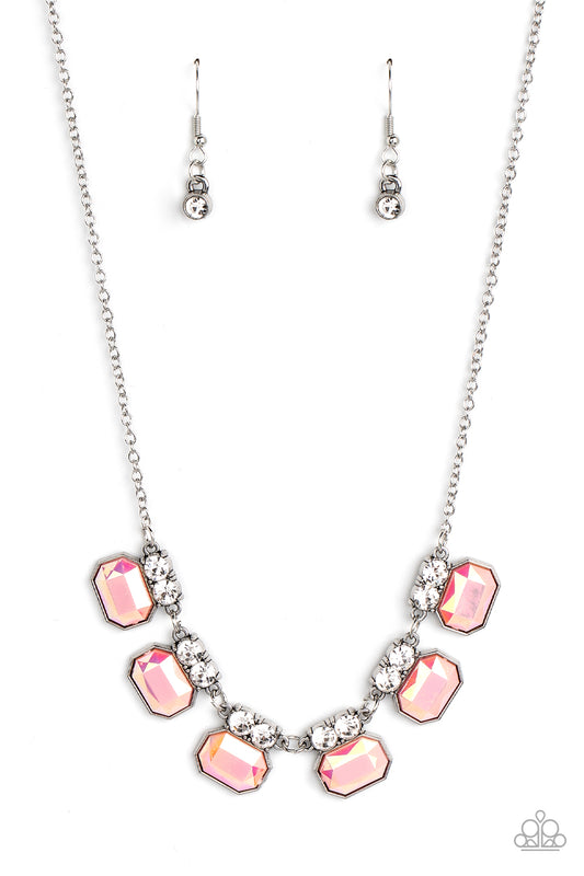 Paparazzi Necklace Interstellar Inspiration - Pink