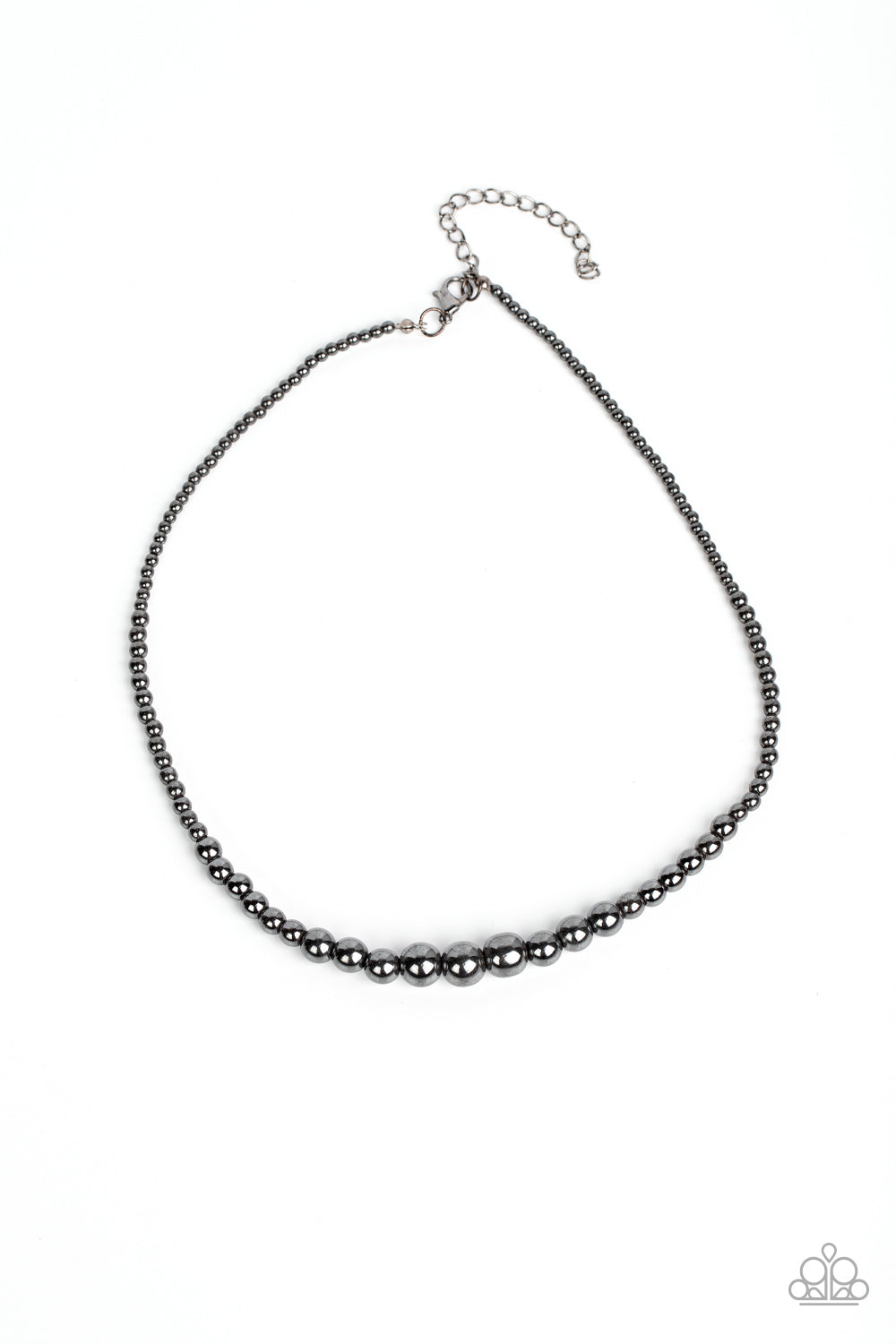 Paparazzi Necklace Beg, Borrow, or STEEL - Black 