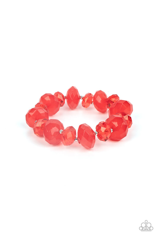 Paparazzi Bracelet Keep GLOWING Forward - Red