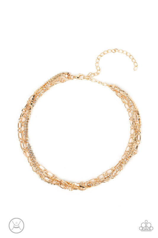 Paparazzi Necklace Glitter and Gossip - Gold