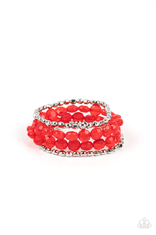 Paparazzi Bracelet Seaside Siesta - Red