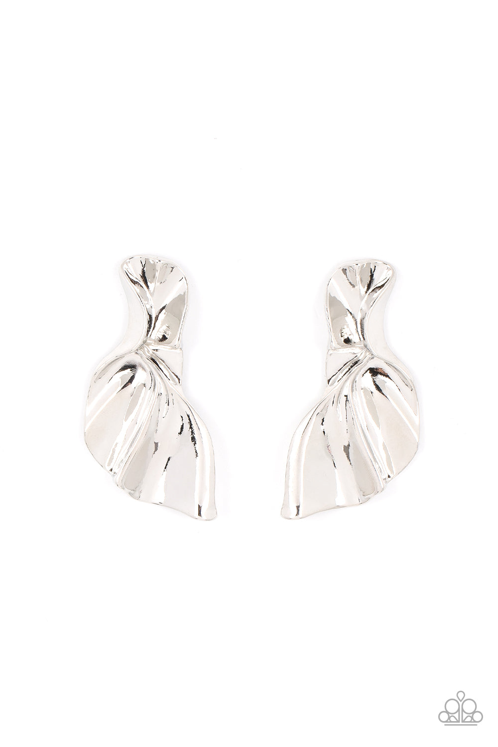 Paparazzi Earrings METAL-Physical Mood - Silver