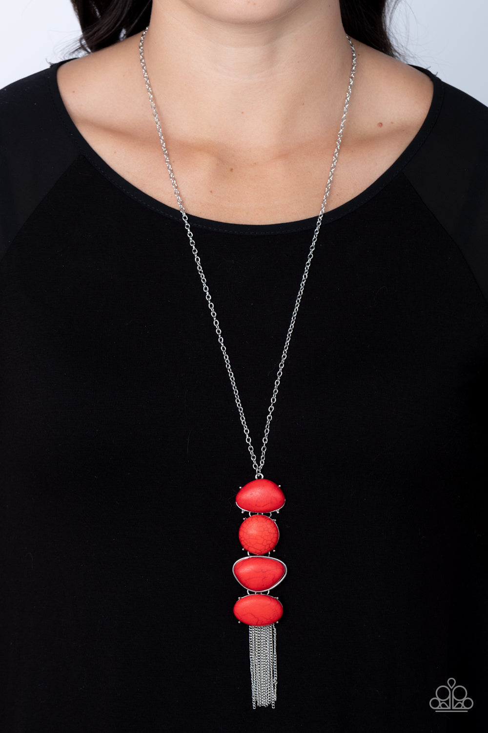 Paparazzi Necklace Hidden Lagoon - Red