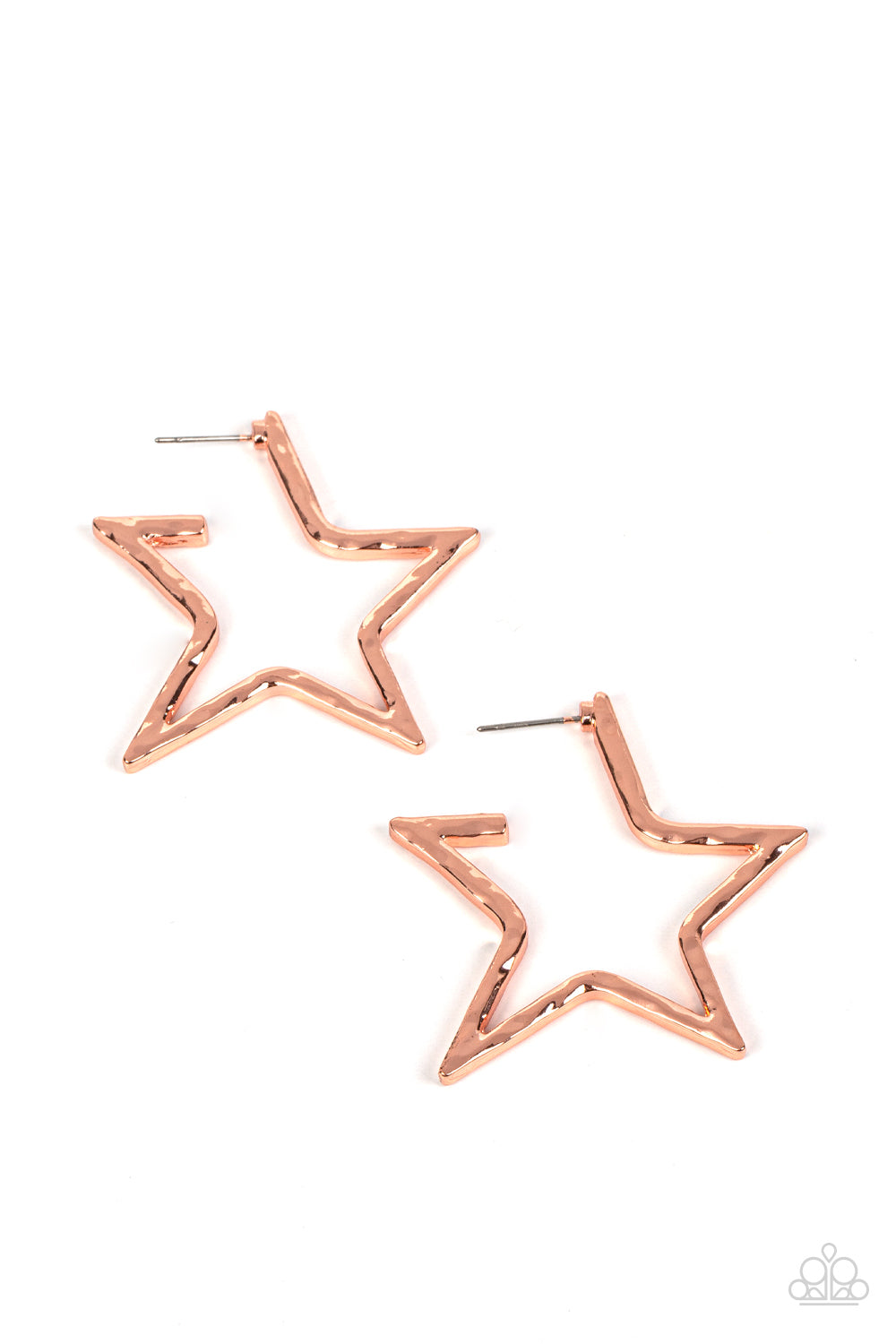 Paparazzi Earrings All-Star Attitude - Copper