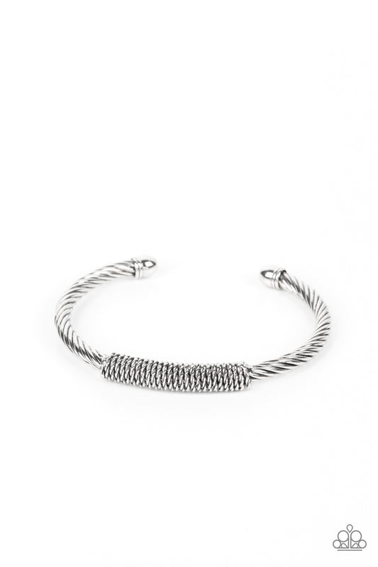Paparazzi Bracelet CABLE-Minded - Silver