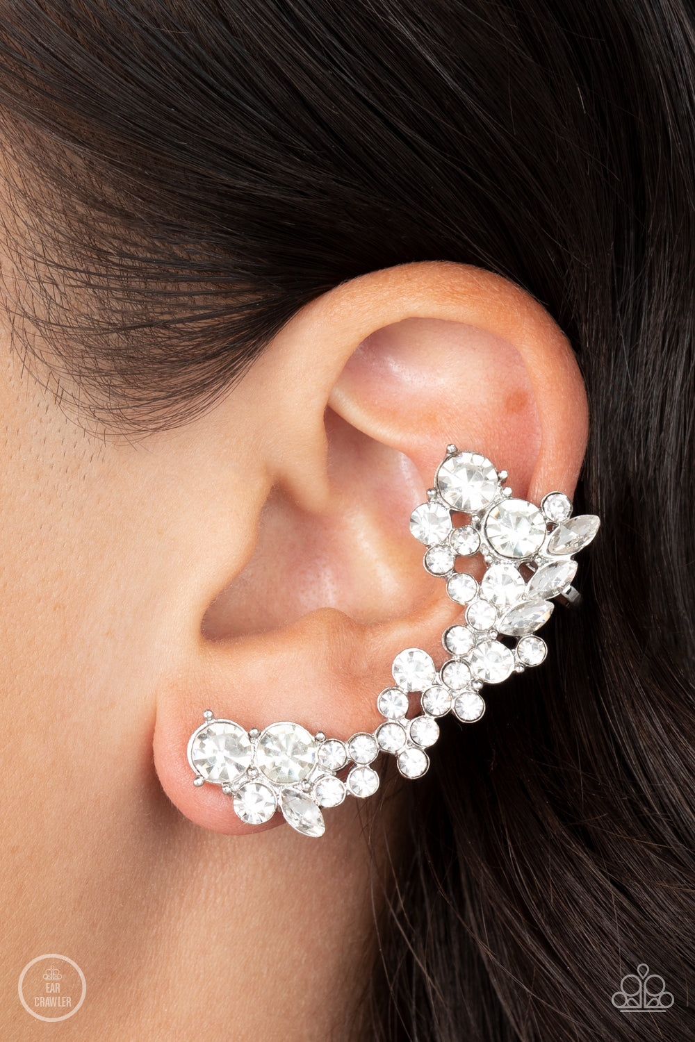 Paparazzi Earrings Astronomical Allure - White