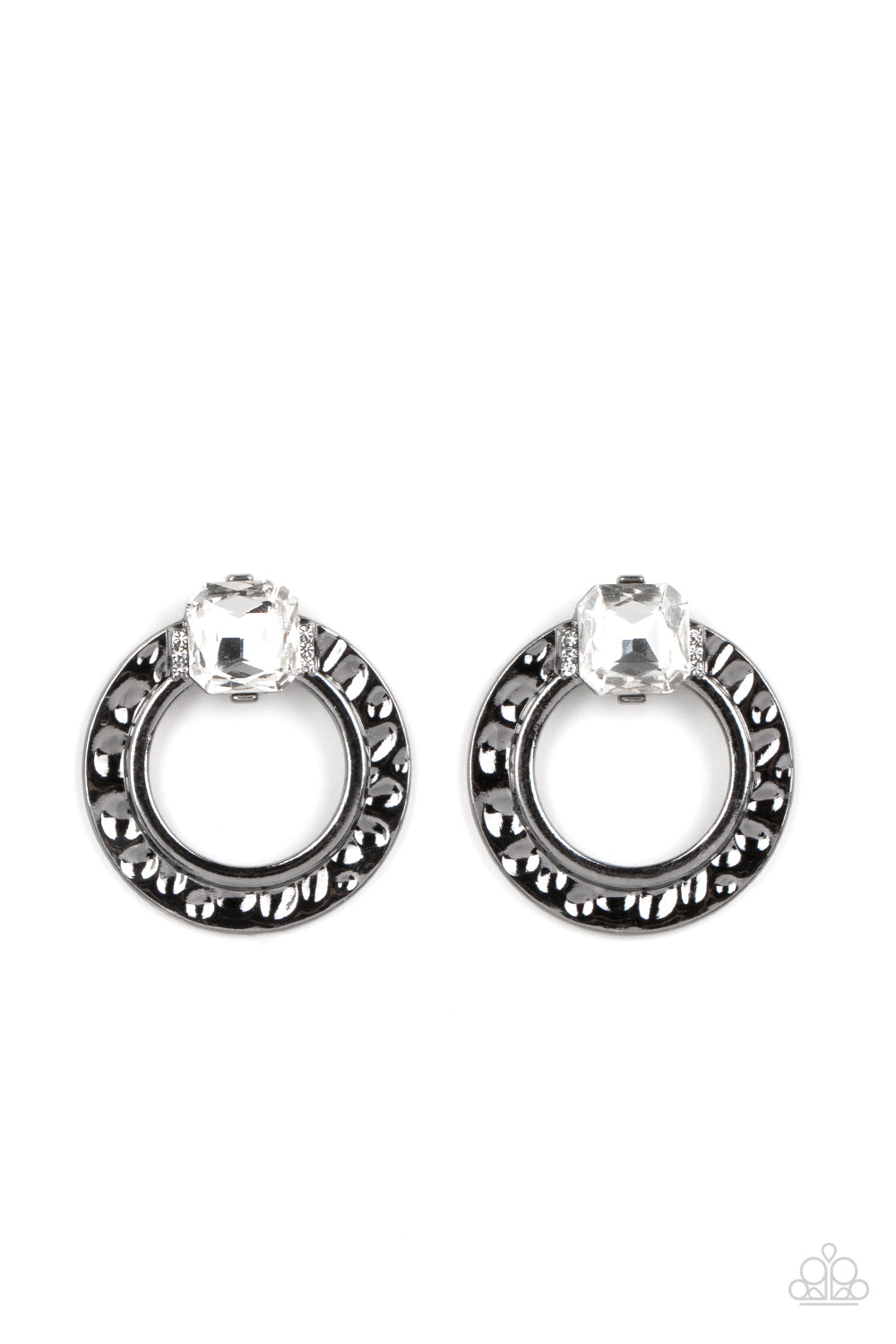 Paparazzi Earrings Smoldering Scintillation - Black