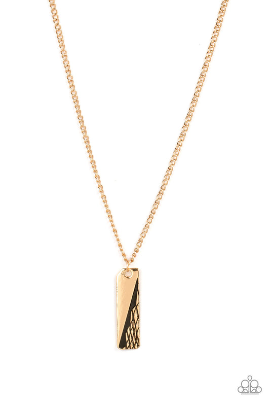 Paparazzi Necklace Tag Along - Gold