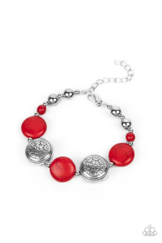 Paparazzi Bracelet Oasis Orchard - Red