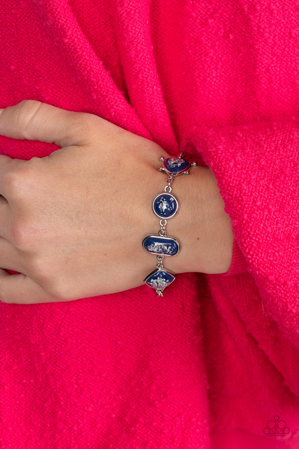 Paparazzi Bracelet Speckled Shimmer - Blue