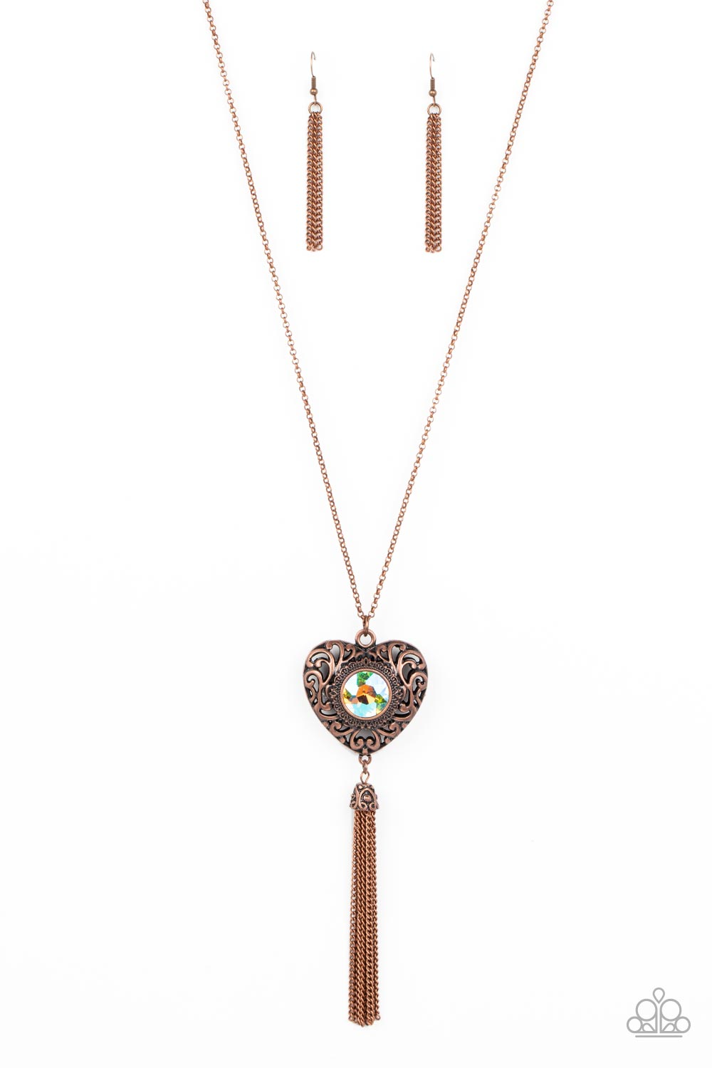 Paparazzi Necklace Prismatic Passion - Copper