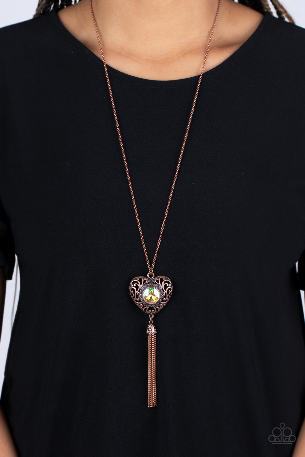 Paparazzi Necklace Prismatic Passion - Copper