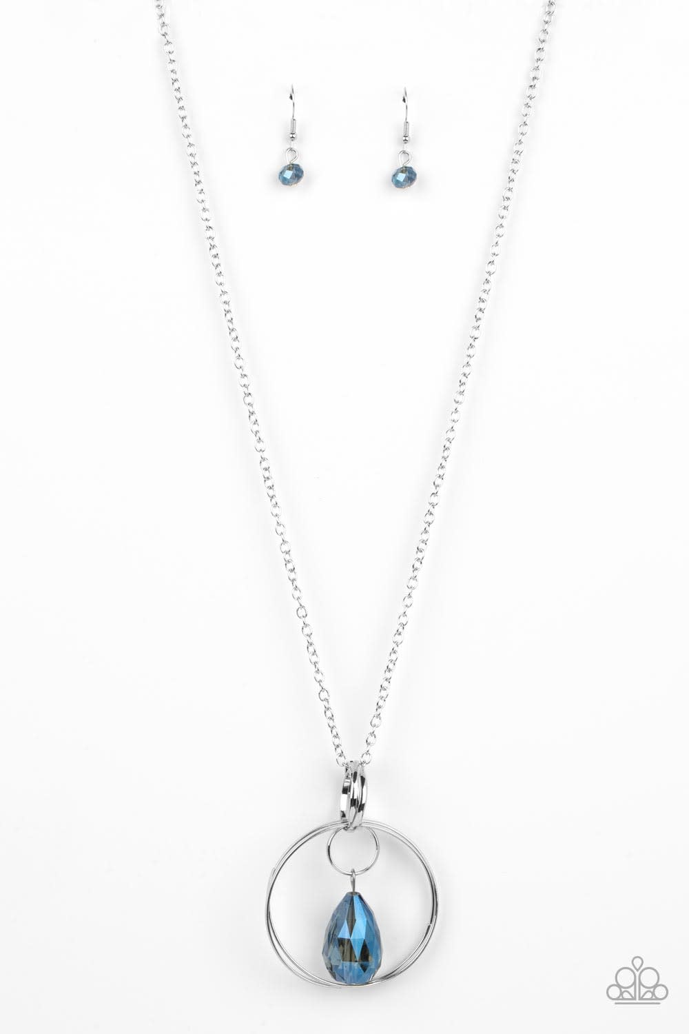 Paparazzi Necklace Swinging Shimmer - Blue