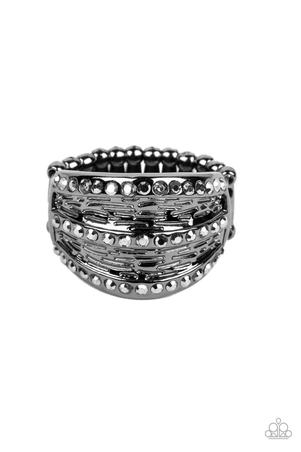 Paparazzi Ring Stellar Stratosphere - Black