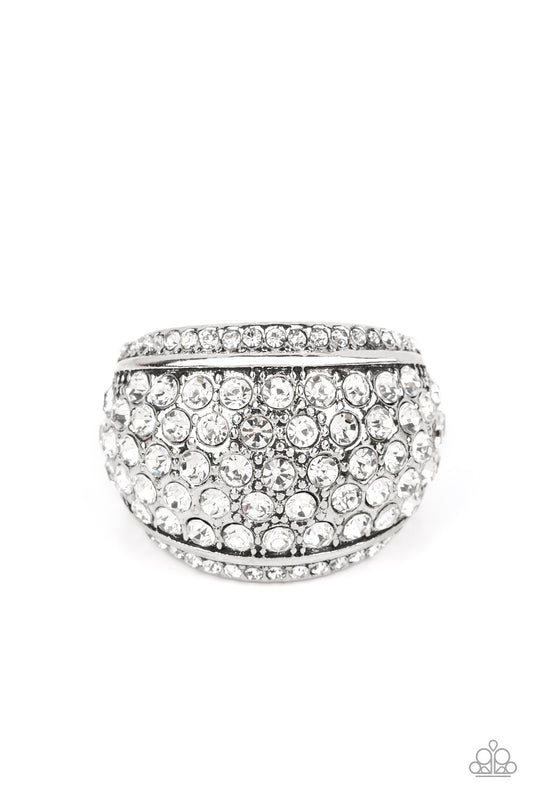 Paparazzi Ring Running OFF SPARKLE - White
