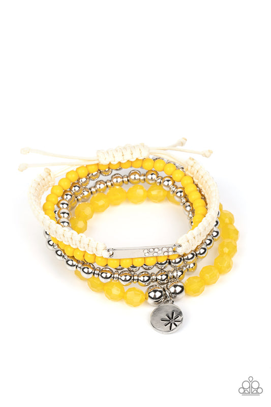 Paparazzi Bracelet Offshore Outing - Yellow