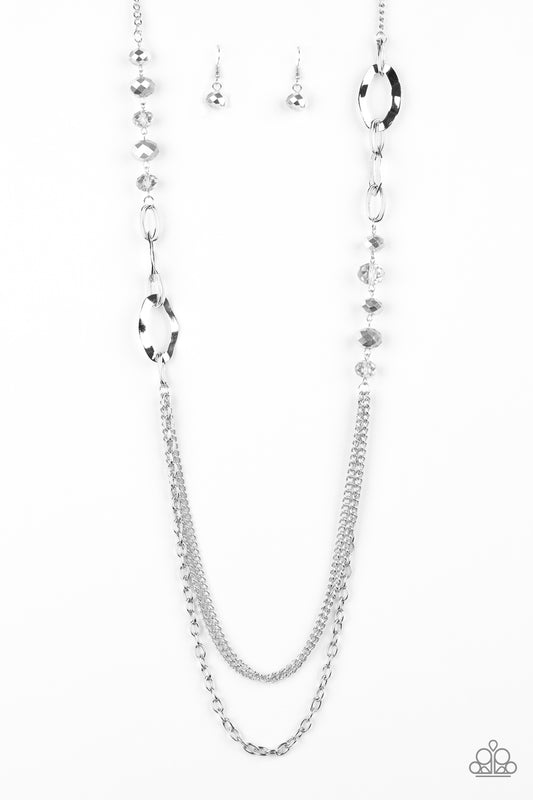 Paparazzi Necklace Modern Girl Glam - Silver