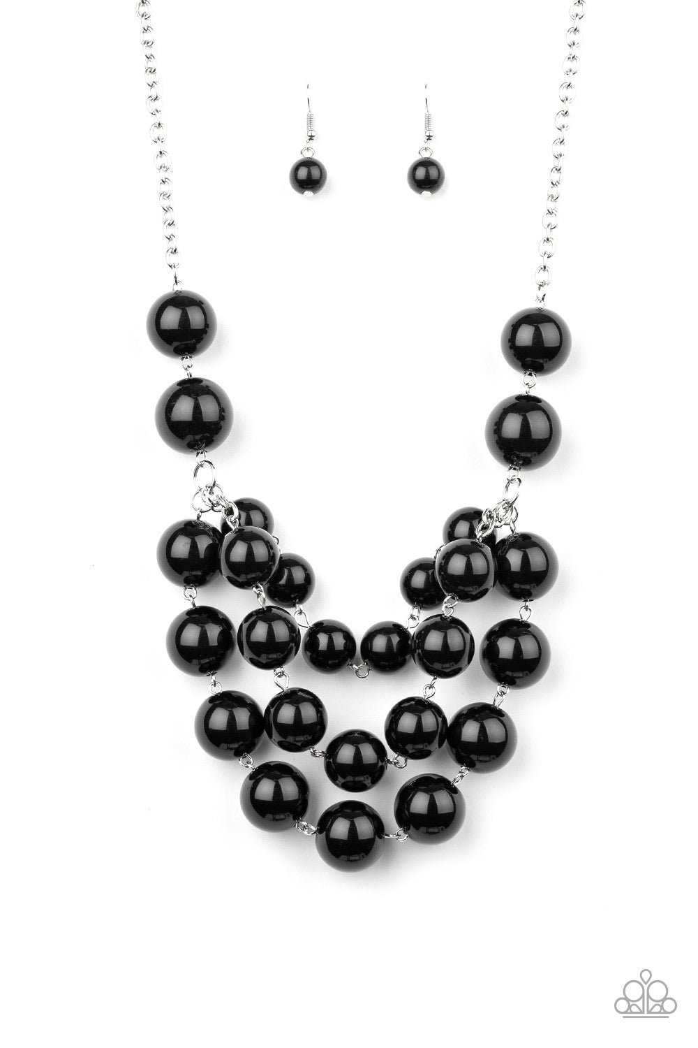 Paparazzi Necklace  Miss Pop-YOU-larity - Black