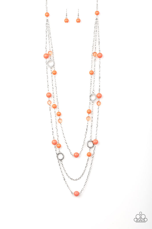 Paparazzi Necklace Brilliant Bliss - Orange
