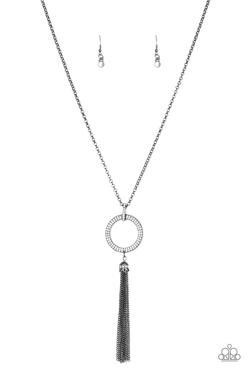 Paparazzi Necklace Straight To The Top - Black