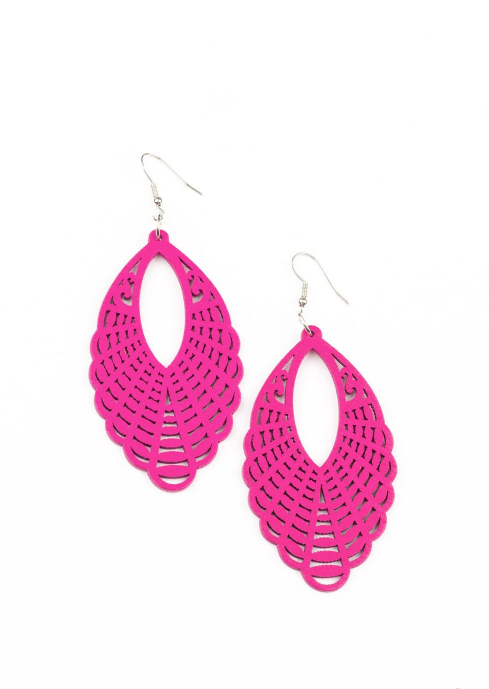 Paparazzi Earrings Tahiti Tankini - Pink