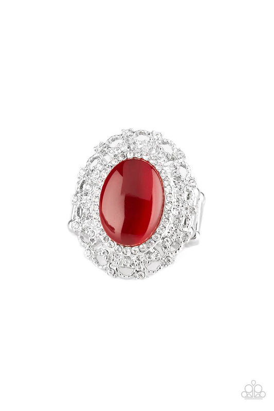 Paparazzi Ring BAROQUE The Spell - Red