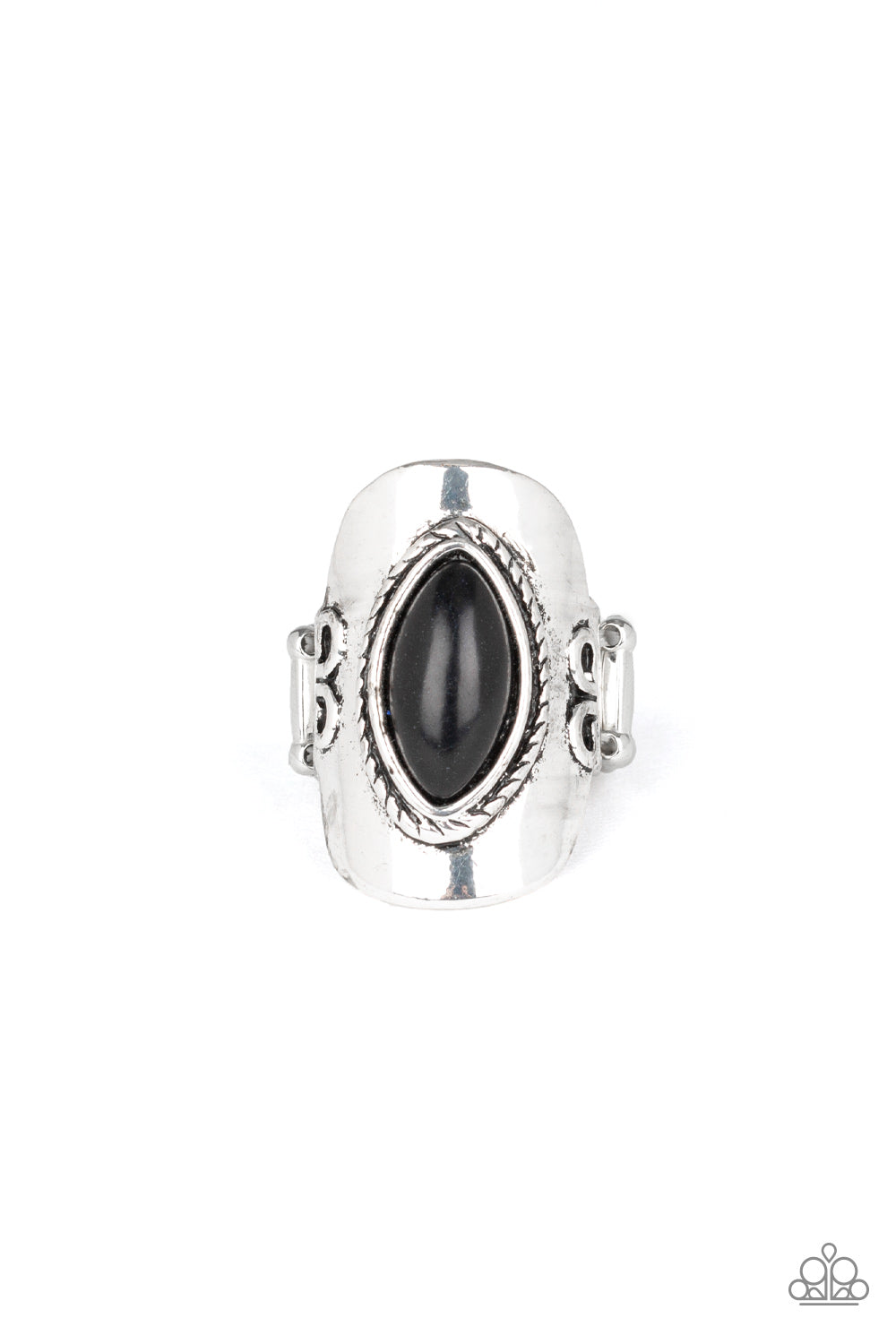 Paparazzi Ring Plain Ride - Black