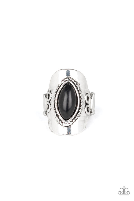 Paparazzi Ring Plain Ride - Black