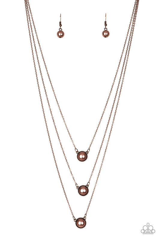 Paparazzi Necklace A Love For Luster - Copper
