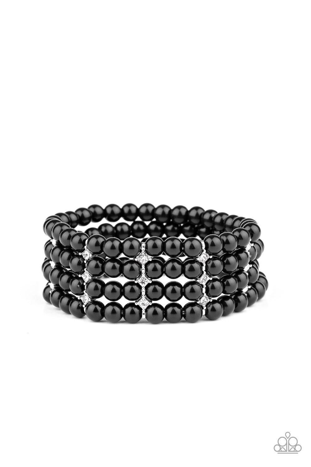 Paparazzi Bracelet Stacked To The Top - Black