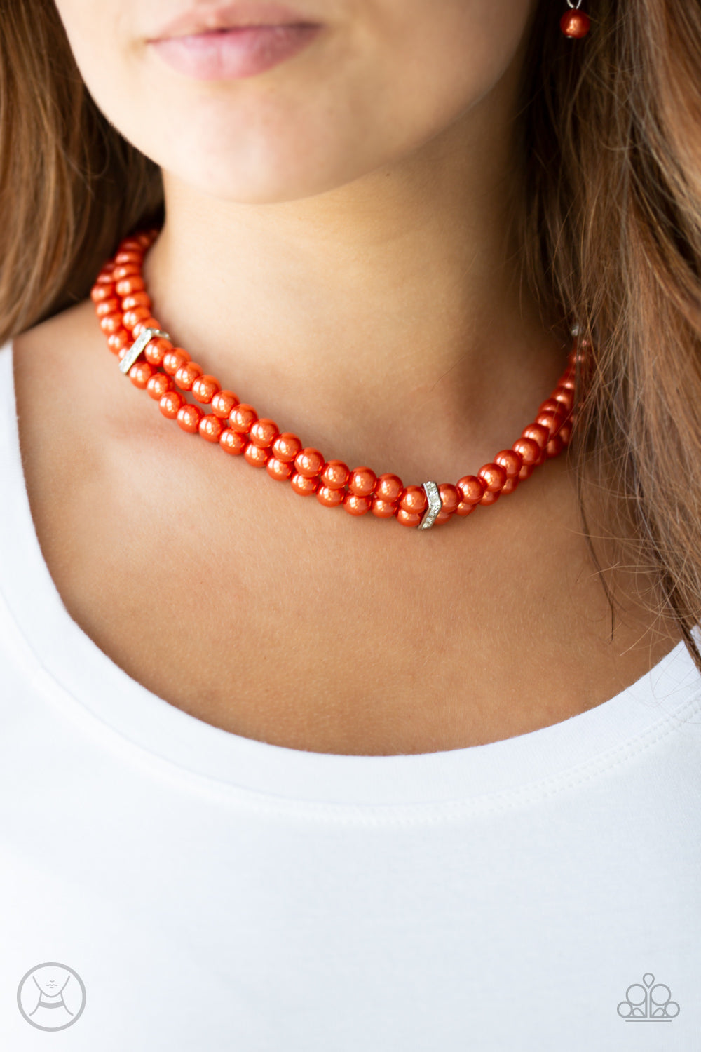 Paparazzi Necklace Put On Your Party Dress - Orange