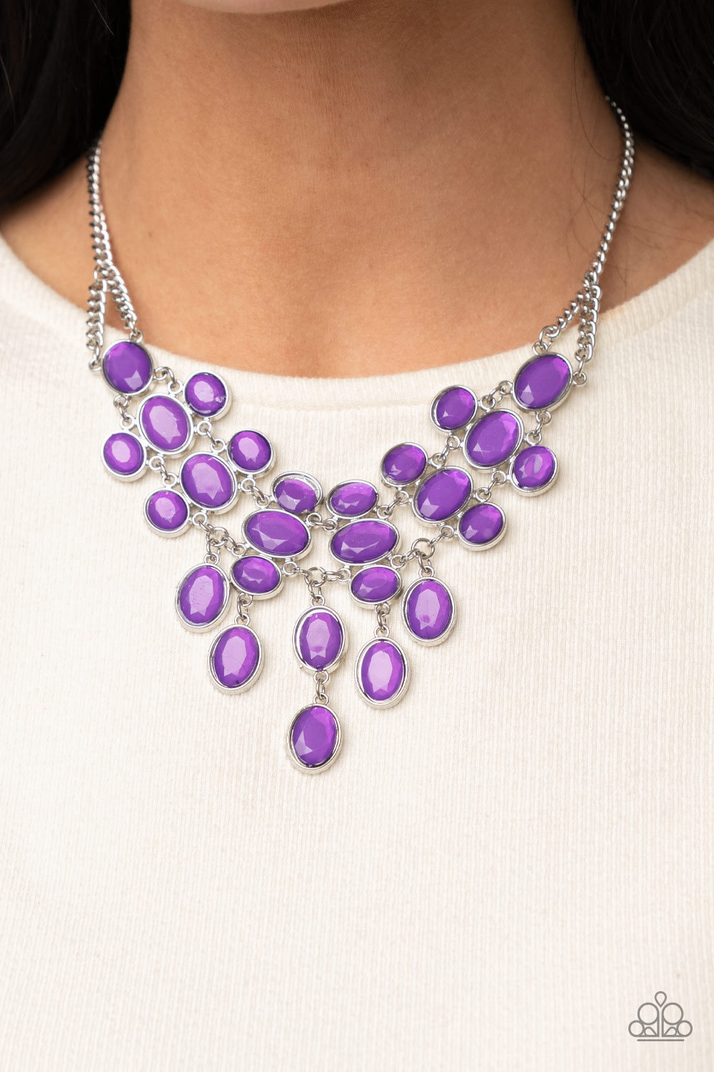 Paparazzi Necklace Serene Gleam - Purple