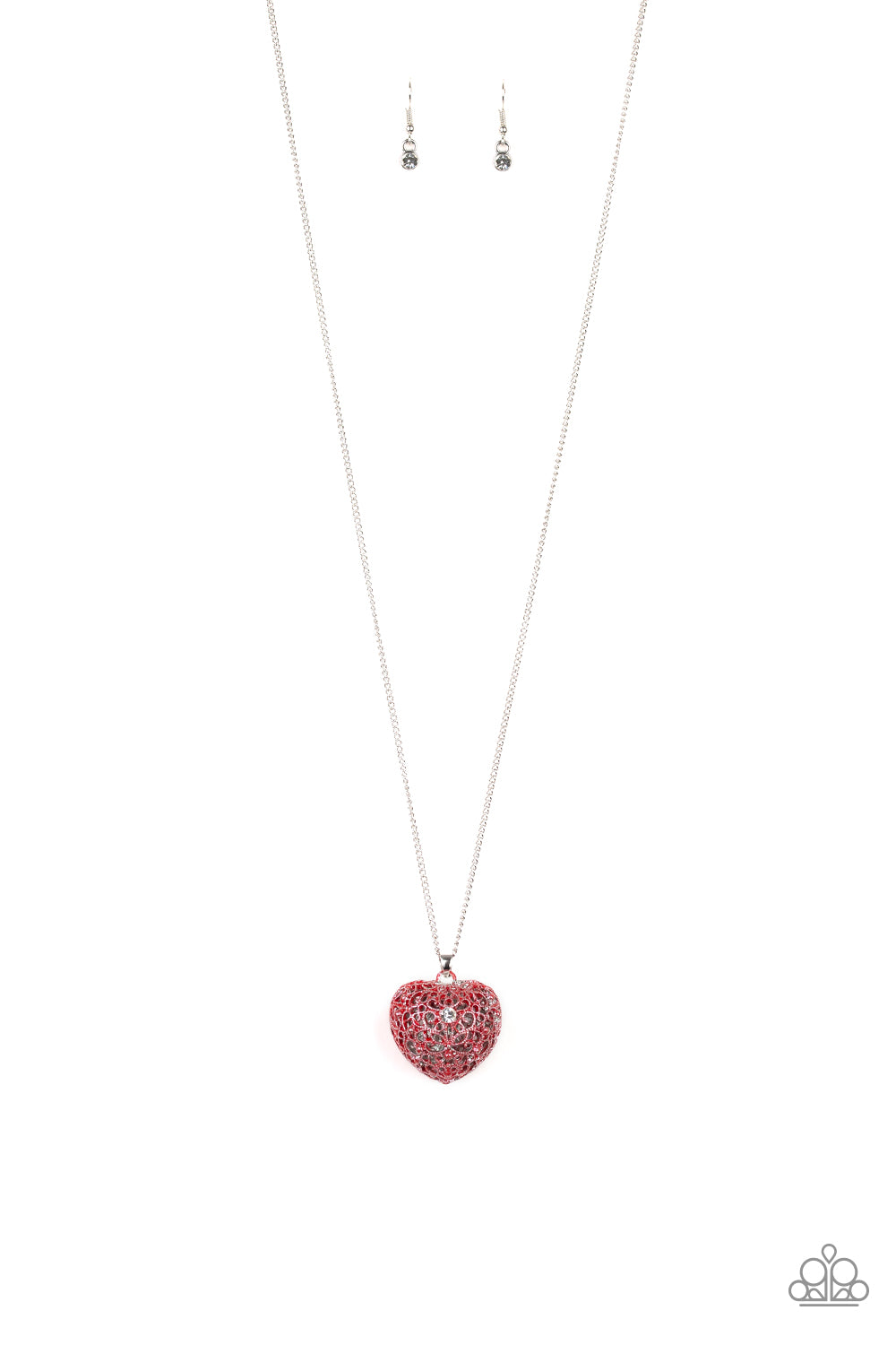 Paparazzi Necklace Love Is All Around - Red