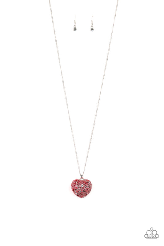 Paparazzi Necklace Love Is All Around - Red