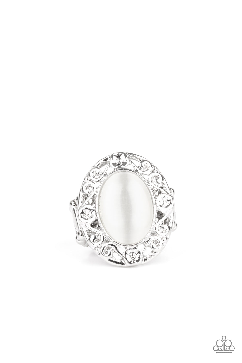 Paparazzi Ring Moonlit Marigold - White