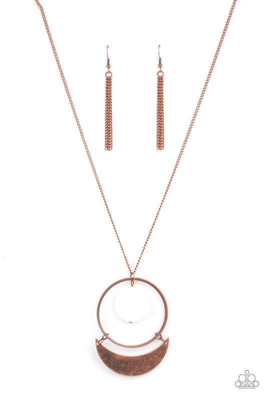 Paparazzi Necklace Moonlight Sailing - Copper