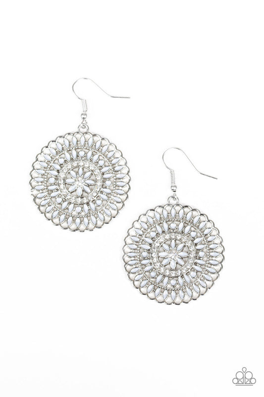 Paparazzi Earrings PINWHEEL and Deal - Silver 