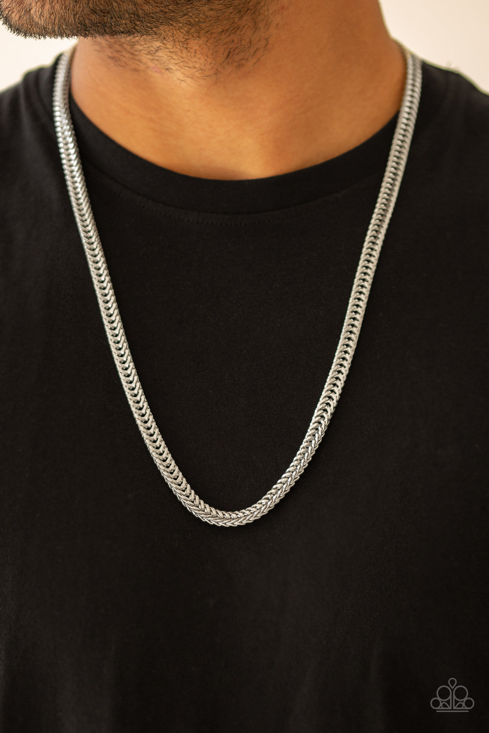 Paparazzi Necklace Knockout King - Silver