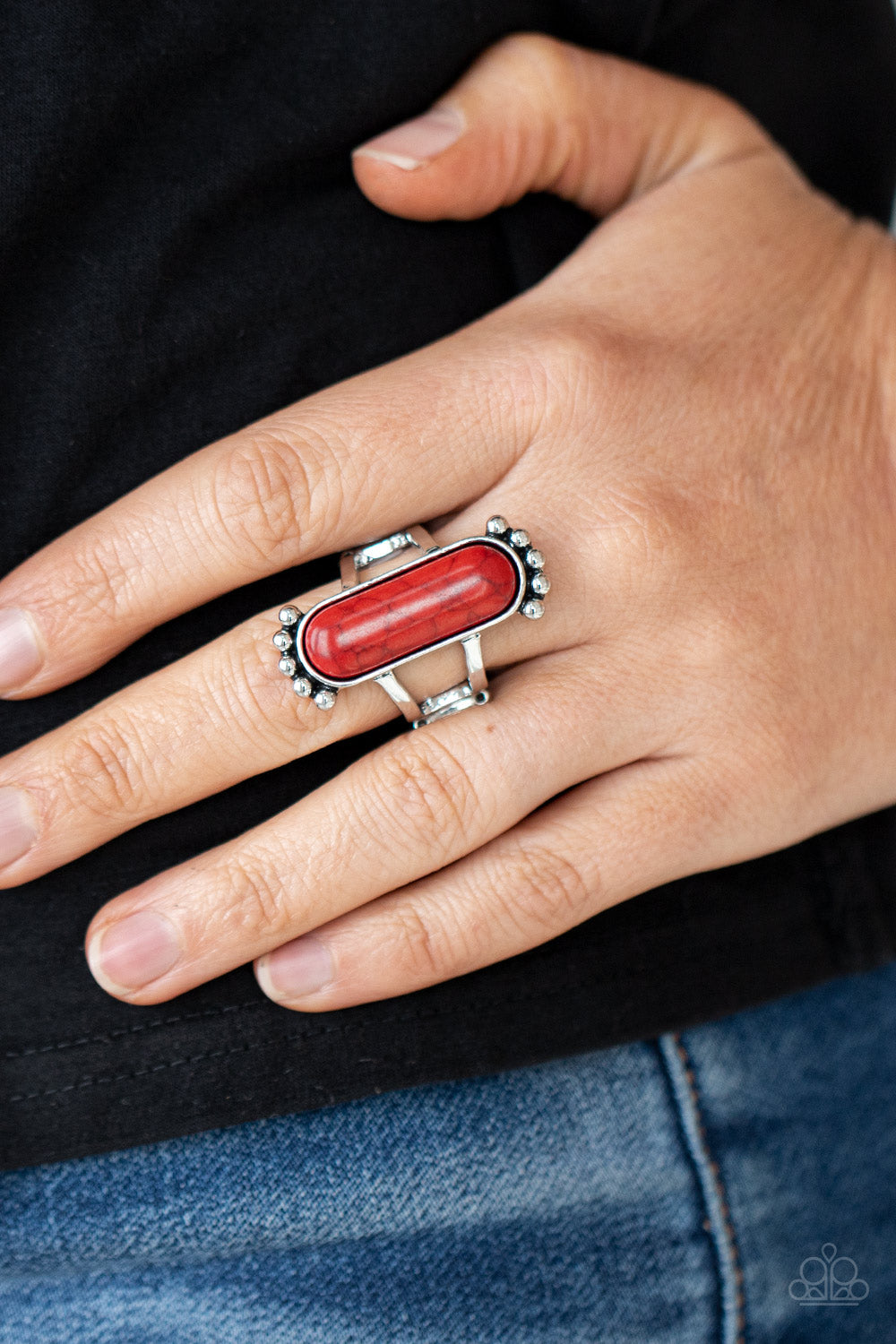 Paparazzi Ring Ranch Relic - Red