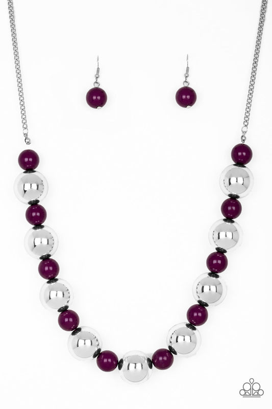 Paparazzi Necklace Top Pop - Purple