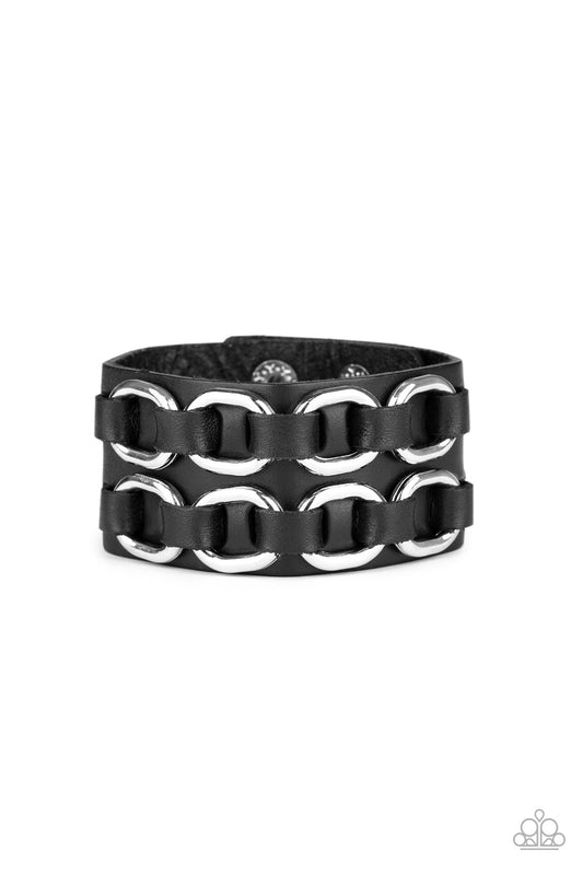 Paparazzi Bracelet Throttle It Out - Black