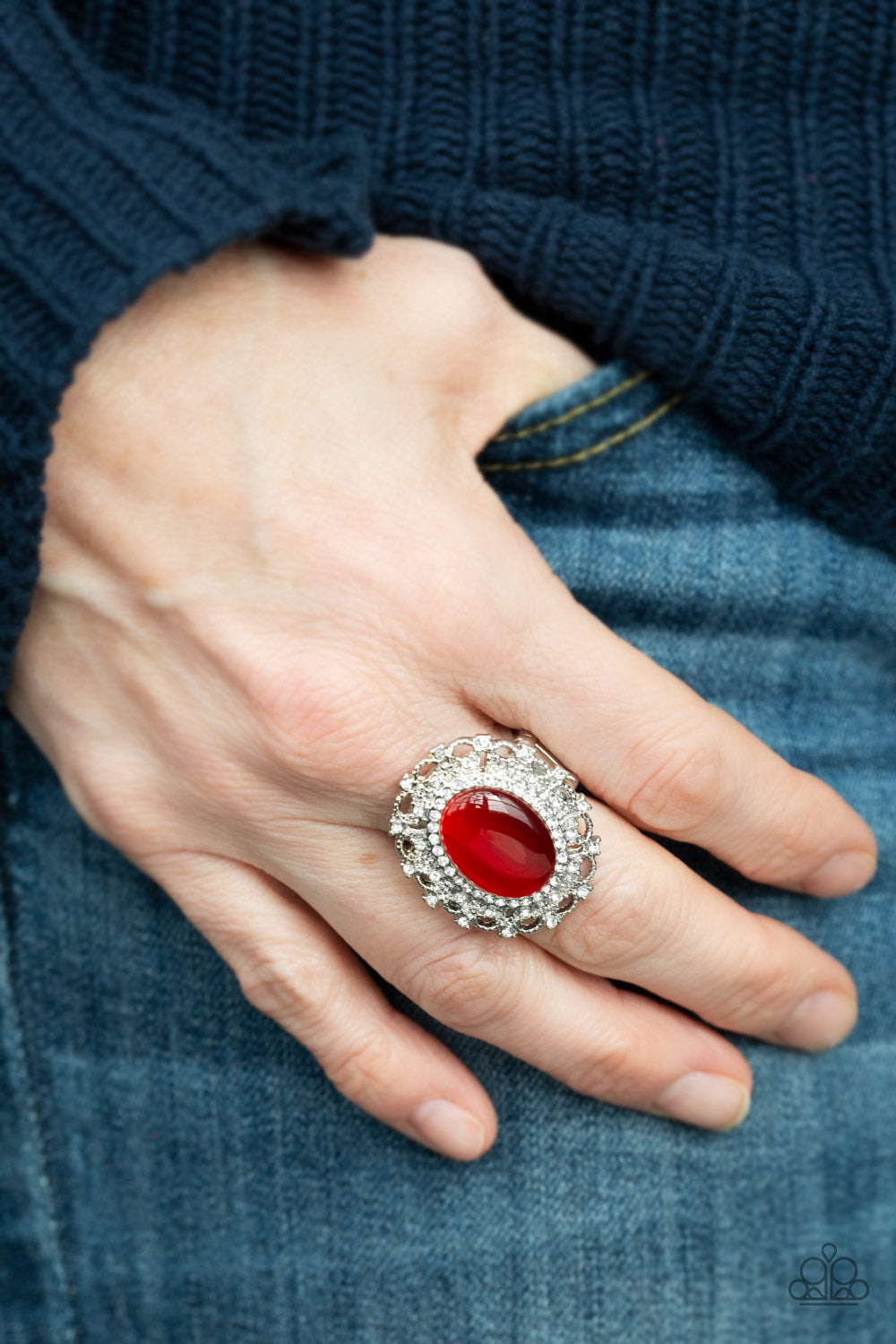 Paparazzi Ring BAROQUE The Spell - Red